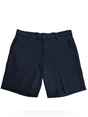Mizzen Main Men Proflex Shorts Blue Golf Performance Stretch Zipper Sz M Pockets
